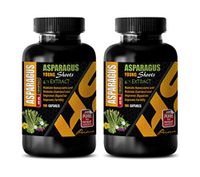 Brain Support Supplement Improve Memory Focus and Brain Function - Asparagus Young Shoots 4:1 Extract 600 MG - antioxidant Formula Capsules - 2 Bottles 200 Capsules