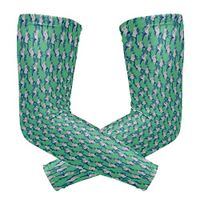 Men's UV Protection Arm Sleeve Cute Koala Bears Green Compression Arm Sleeve, Skin Protection Cooler Cycling Sleeves for Outdoor Activities to Cover Arms