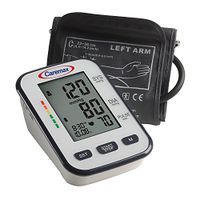 Caremax Automatic Arm Blood Pressure Cuff Monitor - One Touch Operation - Fast Accurate Readings and FDA Approved, Batteries and Case Included
