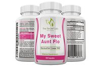 My Sweet Aunt Flo Menstrual Cramp Pain Relief Formula. All Natural Herbal Relief for Abdominal Pain, Breast Tenderness, Improves Mood. Turmeric, Dong Quai, Ginger, Vitamin E, B6 and More 100 Capsules.