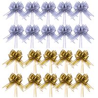 40 Pieces Pull Bows Ribbon,Pull Bows Gift Bows Ribbon,for Party Wall,Centerpieces Gift Wraps,Floral Tributes Bouquets,Wedding Car Decoration