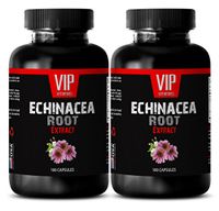 Echinacea purpurea root - ECHINACEA ROOT EXTRACT - Skin hair and nails supplement - 2 Bottles 200 Capsules