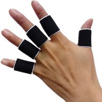 10pcs Sports Finger Sleeves Elastic Splint Thumb Support Protector Breathable Finger Tape for Basketball Tennis Baseball Boating