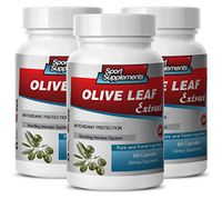 antioxidant - Olive Leaf Extract 500MG - Leaf Olive Extract - 3 Bottles (180 Capsules)
