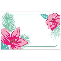 Tropical Flowers Enclosure Cards / Gift Tags - 3 1/2 x 2 1/4in. (50)