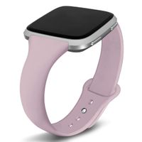 Kmasic Compatible with Fitbit Versa/Fitbit Versa 2/Fitbit Versa Lite Edition Bands, Narrow Slim Soft Silicone Small Replacement Wristband for Versa/Versa Lite Edition Women Men, Large, Light Purple