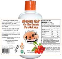 Absolute Goji - Pure Organic Goji Juice from CAOH (1 - 32 oz Bottle)