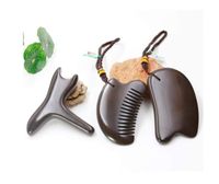 Jingfengtongxun Scratch Massage Tool, Meteorite Scraper, Acupoint Bar Comb, Three-Piece Set for Body Face SPA Acupuncture Therapy Trigger Point Treatment ，Holding Comfort