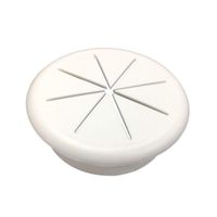 HYCC 2-3/8" Flexible Desk Grommet - Color: White - 5 Pack