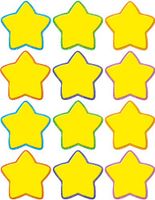 Teacher Created Resources Stars Mini Accents, Yellow (5130)