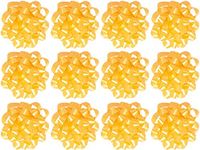 PMU Gift Bows Confetti, Large, Yellow (12/Pkg) Pkg/1