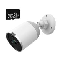 WiFi Home Security Camera,1080P Wireless Night Vision Security Cameras with Two-Way Audio, Motion Detection,Activity Alert,Deterrent Alarm,IP66 Waterproof,Cloud/SD Storage (Come with 64GB SD Card)
