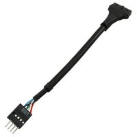 Longdex 2PCS USB 3.0 20 Pin Female to USB 2.0 9-Pin Male Motherboard Adapter Converter Cable