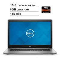 Dell 2019 Premium Inspiron 15 5000 15.6 Inch FHD Laptop (AMD Ryzen 7 2700U up to 3.8 GHz, 8GB DDR4 RAM, 1TB HDD, Radeon Vega 8, Bluetooth, WiFi, HDMI, Windows 10)