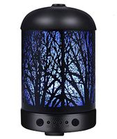 COOSA Aromatherapy Essential Oil Diffuser - Metal Ultrasonic Aroma Diffuser ,Cool Mist Humidifier with 7 Color LED Lights -Waterless Auto Shut-off for Baby Home Office(100ml)