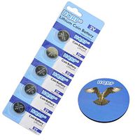HQRP 5-Pack Battery for Toyota 4Runner / Corolla/Highlander 2010/2011 Smart Key Fob + HQRP Coaster