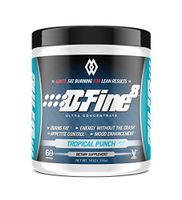 Musclewerks D-Fine8 - Fat Burner Thermogenic, Pre Workout Powder, Appetite Suppressant, Energy & Weight Loss Supplement for Men & Women - 60 Servings Vegan Friendly (Tropical Punch)
