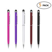 Stylus Pens Stylus for Touch Screens and Black Ink Ballpoint Pens-2 in 1 Stylus Pen for iPad iPhone 6/6s 7/7s 8 Plus Samsung Galaxy S5 S6 S7 S8 Edge Note 4/5/7/8 Kindle 12 Pack 3 Year Warranty（Random