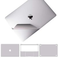 Premium 5-in-1 MacBook Full Body 3M Protective Skin Decals Stickers for MacBook Pro 15.4" with Retina Display Model A1398 - Sliver
