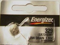 Energizer BUTTON CELL BATTERY 329 OXIDE
