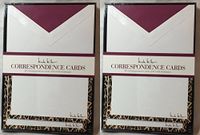 Nicole Miller Correspondence Cards Note Cards, 8" x 6" (Set of 40 Cards with Lined Envelopes)