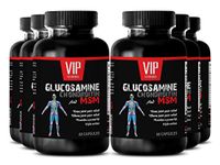 Joint Mobility - GLUCOSAMINE and MSM Joint Support Complex - with Vitamin C and Collagen - Pain Relief - Collagen Pills - 6 Bottles (360 Capsules)
