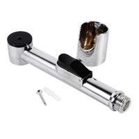 Hztyyier Bathroom Toilet Bidet Sprayer Handheld Portable Chrome Plated ABS Shattaf for Home
