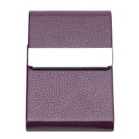 Cigarette Case,PU Leather Multifunction Pocket Rollup Cigarette Case Mens Cigarette Case Metal Cigarette Case Card Package for Men Women Ladies (Purple)