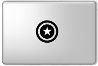 Captain America Shield Marvel Superhero - Apple Macbook Laptop Vinyl Sticker Decal