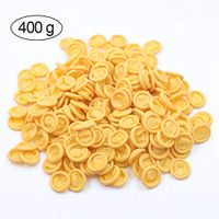 Rose-only Disposable Latex Finger Cots, Yellow Medium Anti-Static Rubber Finger Covers for Electronic Repair, Painting, Jewelry Cleaning, Industrial Apply, Latex Finger Gloves (over 600pcs)