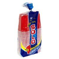 Solo SoloGrips Plastic Cups, 50-Count Package of 9-Ounce Cups (Pack of 6)