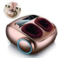 DNNAL Shiatsu Foot Massager with Heat Kneading Fully Automatic Massager for Blood Circulation,Gold