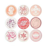10 Sheets Children's DIY Diary Stickers Polka Dot Sticker Adornment Labeling