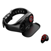 Smartband Bracelet with Bluetooth 5.0 Earbuds, Sizet 2 in 1 Fitness Tracker with Wireless Headphones Compatible with iOS & Android