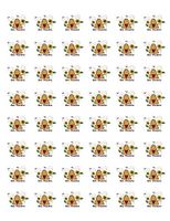 tkcutecandies123 48 BEE HIVE Thankful Envelope Seals Labels Stickers 1.2" Round