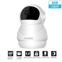NROMG 1080P Security WiFi Camera with Night Vision, Two-Way Audio, Motion Detector Wireless Home Surveillance IP Camera, Baby & Pet Monitor, APP Remote Control, Cloud & SD Card Storage