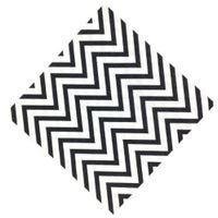 Just Artifacts Paper Party Napkins 6.5" 20pcs Chevron Black - Click for more colors & patterns!