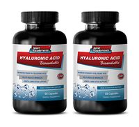 Wrinkle Supplements for Women - HYALURONIC Acid BIO-Available - Skin Hydration Support - hyaluronic Acid Joint Complex - 2 Bottles 120 Capsules