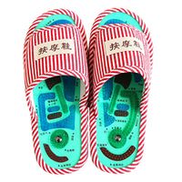 Fay Waters Women Men Acupressure Massage Slippers Acupoint Magnetic Therapy Foot Massage Sandals Shoe Reflexology Health Shoes Red