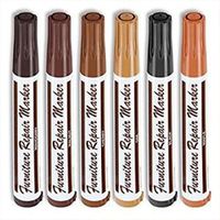 Caldor Wood Repair Marker 6-Piece Wood Touch-Up Markers and Wax Sticks for Repairing Scratches and Dings in Wood Furniture and Floors (1)
