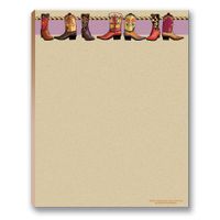 Cowboy Boots Western Note Pad - Southwest Texas, Arizona, New Mecixo