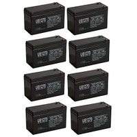 Universal Power Group 12V 7AH Sealed Lead Acid (SLA) Battery for ES7-12 - 8 Pack