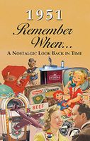 KardLet 1951 REMEMBER WHEN CELEBRATION KARDLET: Birthdays, Anniversaries, Reunions, Homecomings, Client & Corporate Gifts, RW1951
