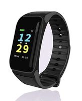Martin's HomeM4 Sports Smart Watch, Upgrade Fitness Tracker, Smart Bracelet with 0.66" Colorful Touch Screen, Heart Rate, Blood Oxygen, Blood Pressure Monitor Pedometer Calorie for iOS/Android(Black)