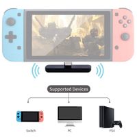 GuliKit NS07 Route Air Switch Bluetooth Adapter Wireless Audio Transmitter w/APTX Low Latency Hi-Fi for Nintendo Switch,Switch Lite,PS4,PC Laptops for Airpods Bluetooth Headphone Speakers (Black)