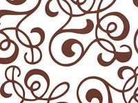 Classic Print Cello Rolls - 30"x100' Allegro Chocolate Cello Roll 1.0 mil (3 Rolls) - WRAPS-CR30AC