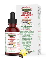 Organic Vitamin K2 (MK7) Liquid Drops by MaryRuth's Non-GMO Vegan Gluten Free Paleo, Ketogenic, Bariatric Friendly and Celiac Friendly. Men, Women & Children 1oz Glass Bottle (1oz K2 Vanilla)