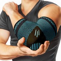 POWERLIX Elbow Brace Compression Support (Pair) - Elbow Sleeve for Tendonitis, Tennis Elbow Brace and Golfers Elbow Treatment, Arthritis, Workouts, Weightlifting – Reduce Elbow Pain