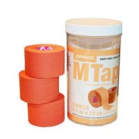 Mueller M-Tape Canister (3 Rolls/Pack)-Orange (1.5" x10 yds)