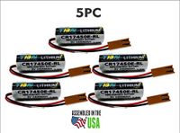 5PC GE Fanuc CR17450E-RL, A02B-0200-K102,PLC Replacement Battery 3.0V PLC